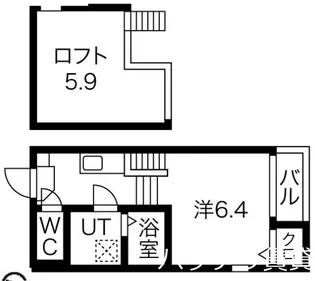 愛知県名古屋市瑞穂区浮島町【アパート】の間取り