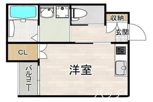 メゾンソレイユ名駅西【3階】の間取り