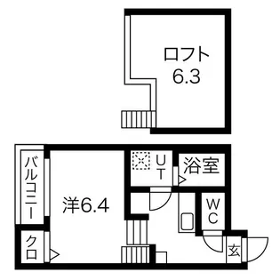 愛知県名古屋市千種区小松町6丁目【アパート】の間取り