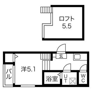 愛知県名古屋市千種区小松町5丁目【アパート】の間取り