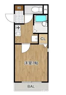 はあとTWO2002【4階】の間取り