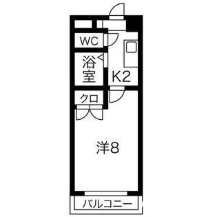 セントラルコート八田【5階】の間取り