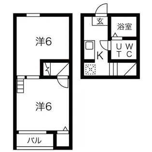 愛知県名古屋市中村区上米野町4丁目【アパート】の間取り