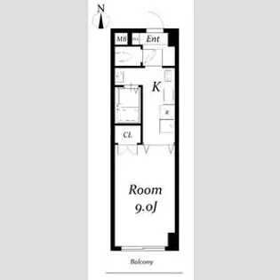 愛知県名古屋市中村区竹橋町【マンション】の間取り