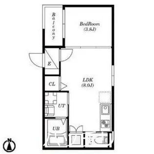 WEST名駅【3階】の間取り