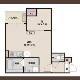 愛知県名古屋市中川区小城町2丁目【アパート】の間取り