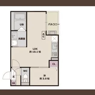 愛知県名古屋市中川区小城町2丁目【アパート】の間取り