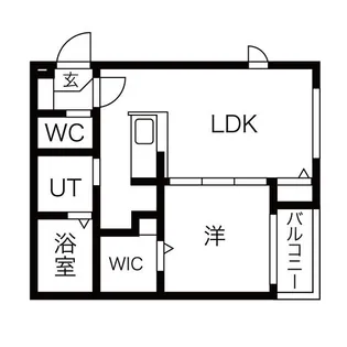 愛知県名古屋市西区上名古屋2丁目【アパート】の間取り