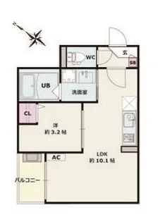 Jack shioike 1【3階】の間取り