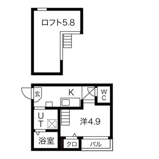 愛知県名古屋市中村区熊野町1丁目【アパート】の間取り