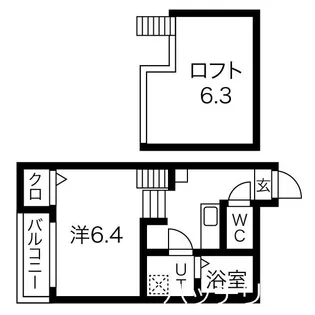 愛知県名古屋市千種区小松町6丁目【アパート】の間取り