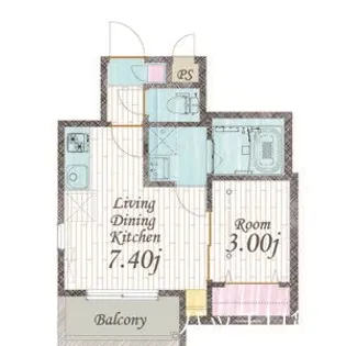 Cherim 本陣十王町 South【1階】の間取り