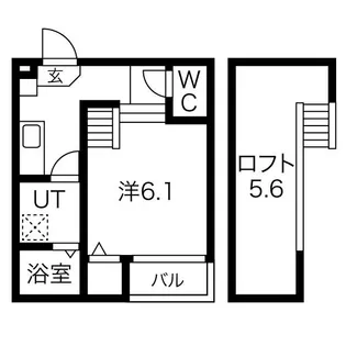 愛知県名古屋市中川区福住町【アパート】の間取り