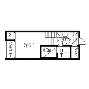 愛知県名古屋市昭和区鶴舞2丁目【アパート】の間取り