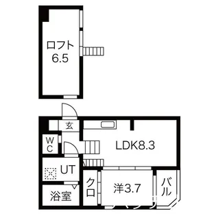 愛知県名古屋市南区中江1丁目【アパート】の間取り