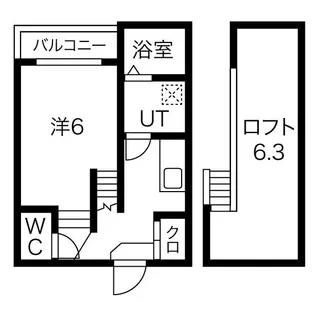 愛知県名古屋市昭和区広路通6丁目【アパート】の間取り
