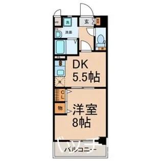 太閤通マンション【4階】の間取り