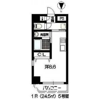 パレット駅西【2階】の間取り