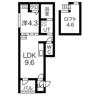 愛知県名古屋市中村区大秋町2丁目【アパート】の間取り
