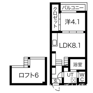 愛知県名古屋市瑞穂区大喜町4丁目【アパート】の間取り