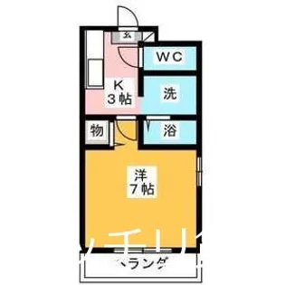ハイツ草薙【4階】の間取り