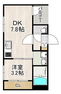 メゾンルミナ【1階】の間取り