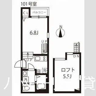 ハーモニーテラス野田3【1階】の間取り
