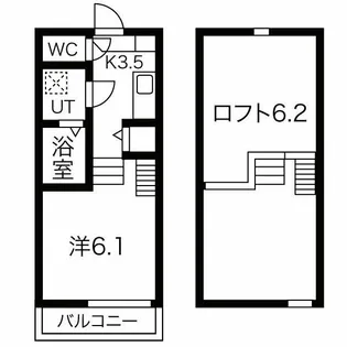 K Flat【1階】の間取り