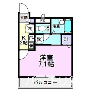 はあとTWO2002【3階】の間取り