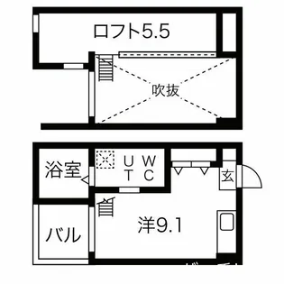 ベーネ本陣【1階】の間取り