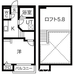 アステール【1階】の間取り