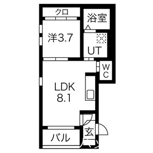 ボヌール金山【3階】の間取り