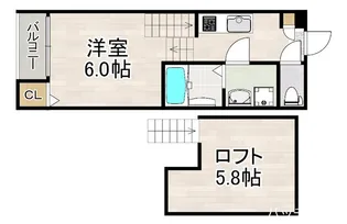 愛知県名古屋市中村区道下町1丁目【アパート】の間取り
