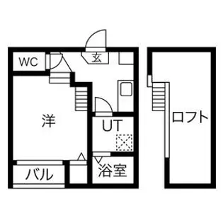 ブランドハウス城西1【1階】の間取り