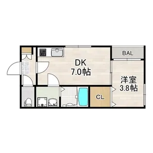 フーハイツ【1階】の間取り