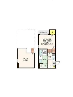 クレシェンテ栄生【1階】の間取り