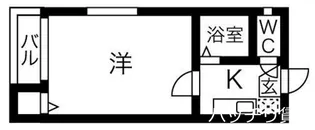 シャトー道徳【1階】の間取り