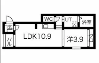 愛知県名古屋市北区山田西町【アパート】の間取り