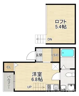 1Kの間取り画像