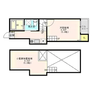 エターナル TS【2階】の間取り