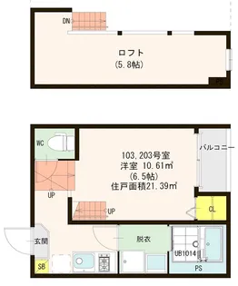 ディーラ美野島【1階】の間取り