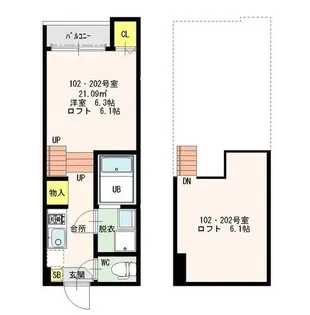 Stage大楠【1階】の間取り