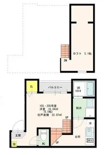 クラウン吉塚【2階】の間取り