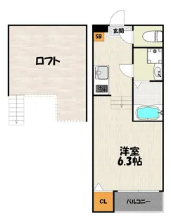 ハーモニーテラス香住ヶ丘【1階】の間取り