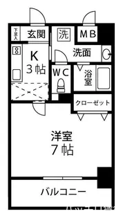 クレストヒルズ【7階】の間取り