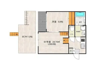 Grande 筥松【1階】の間取り