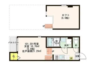 ヴィラペンファン【2階】の間取り