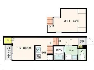 グランディIII【2階】の間取り