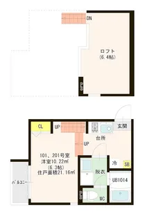 Cedarwood【1階】の間取り