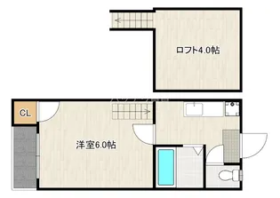タウンコート井尻【2階】の間取り